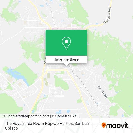 The Royals Tea Room Pop-Up Parties map