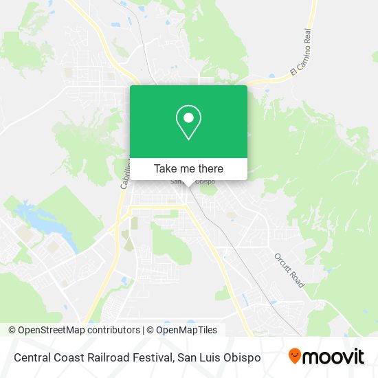 Mapa de Central Coast Railroad Festival