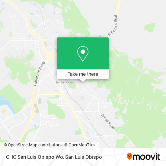 Mapa de CHC San Luis Obispo Wo