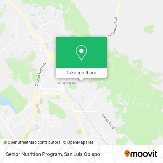 Senior Nutrition Program map