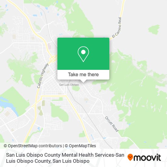 San Luis Obispo County Mental Health Services-San Luis Obispo County map