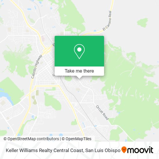 Keller Williams Realty Central Coast map