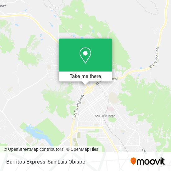 Burritos Express map