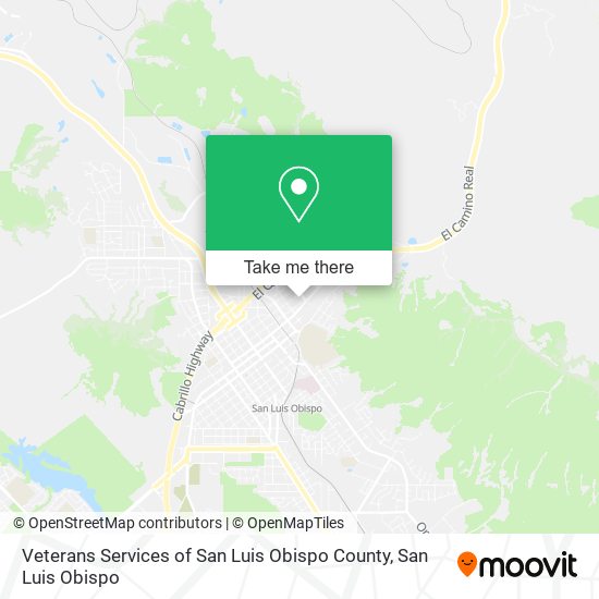 Veterans Services of San Luis Obispo County map