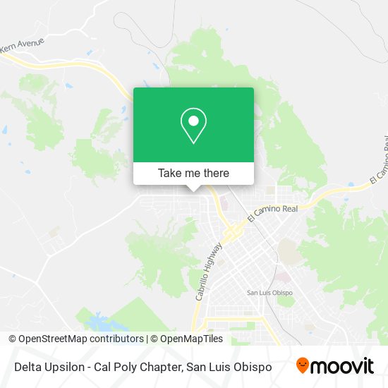 Delta Upsilon - Cal Poly Chapter map