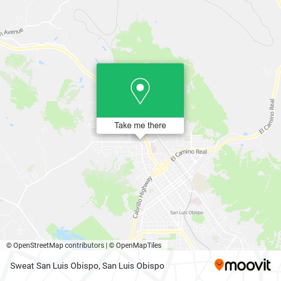 Sweat San Luis Obispo map