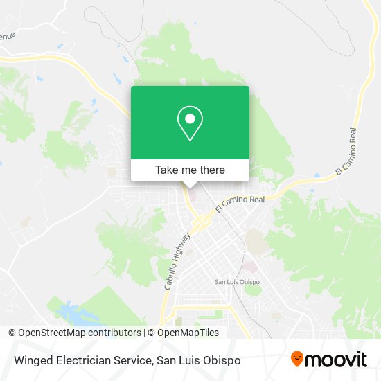 Mapa de Winged Electrician Service