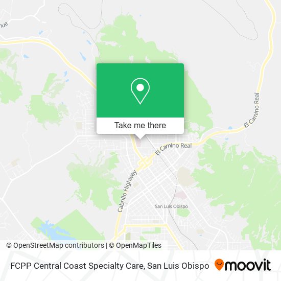FCPP Central Coast Specialty Care map