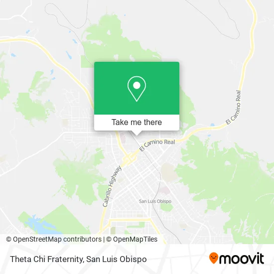 Mapa de Theta Chi Fraternity