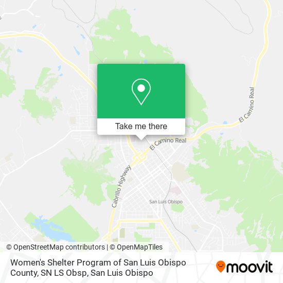 Women's Shelter Program of San Luis Obispo County, SN LS Obsp map