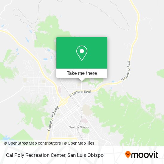 Cal Poly Recreation Center map