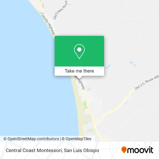 Central Coast Montessori map