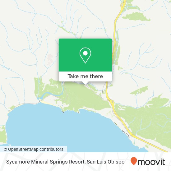 Sycamore Mineral Springs Resort map
