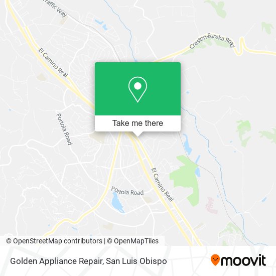 Golden Appliance Repair map