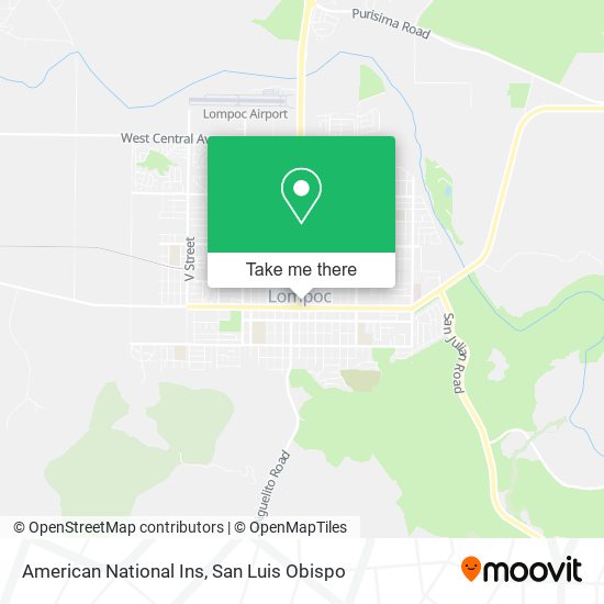American National Ins map