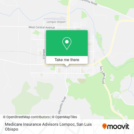 Mapa de Medicare Insurance Advisors Lompoc