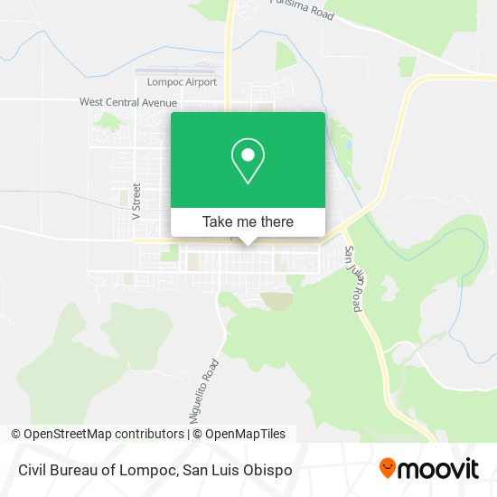 Civil Bureau of Lompoc map