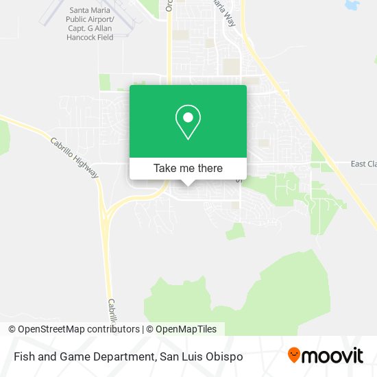 Fish and Game Department map