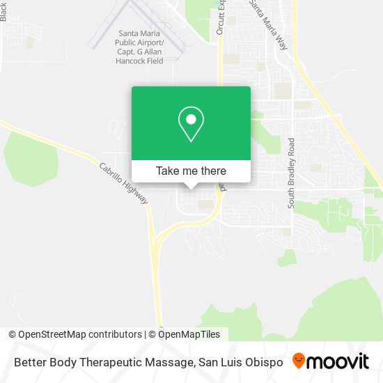 Mapa de Better Body Therapeutic Massage