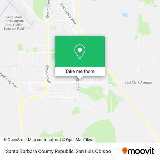 Santa Barbara County Republic map