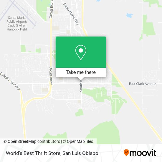 World's Best Thrift Store map