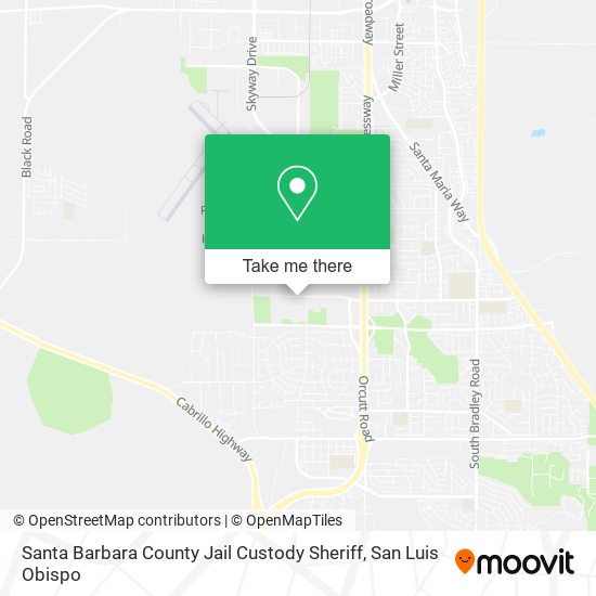 Mapa de Santa Barbara County Jail Custody Sheriff