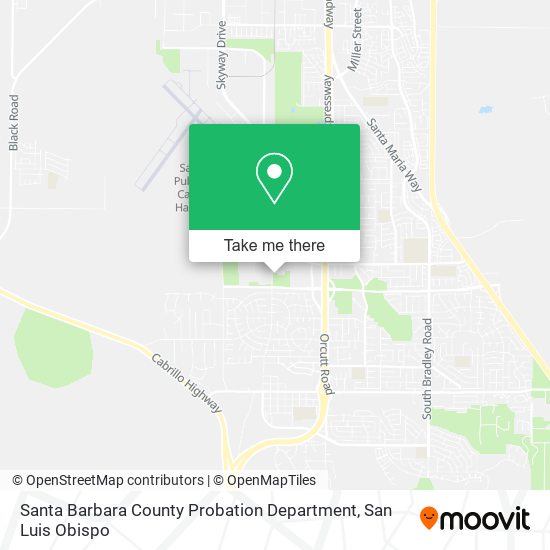 Mapa de Santa Barbara County Probation Department