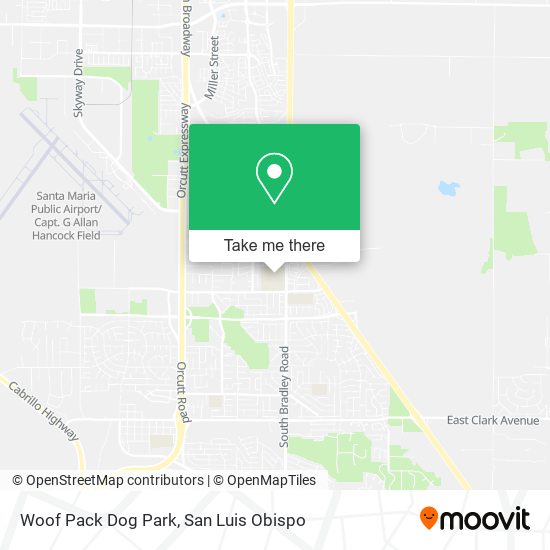 Woof Pack Dog Park map