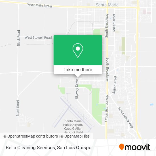 Mapa de Bella Cleaning Services