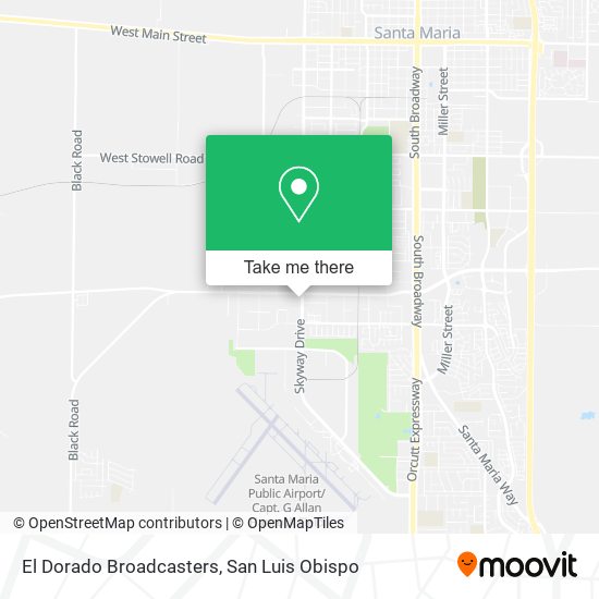 El Dorado Broadcasters map