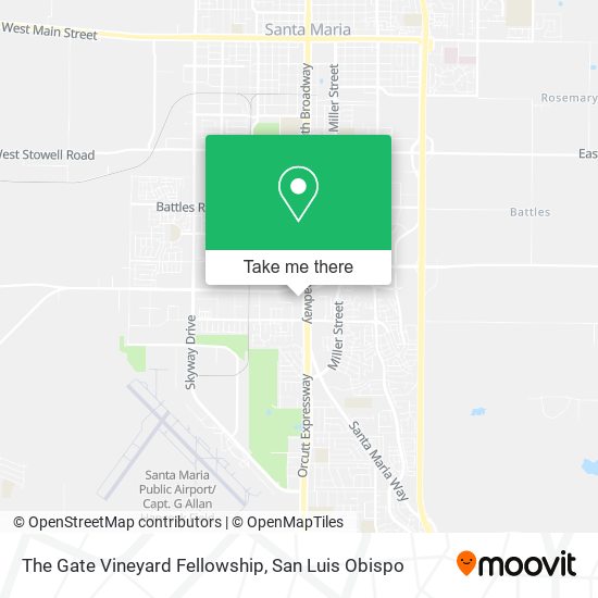 The Gate Vineyard Fellowship map