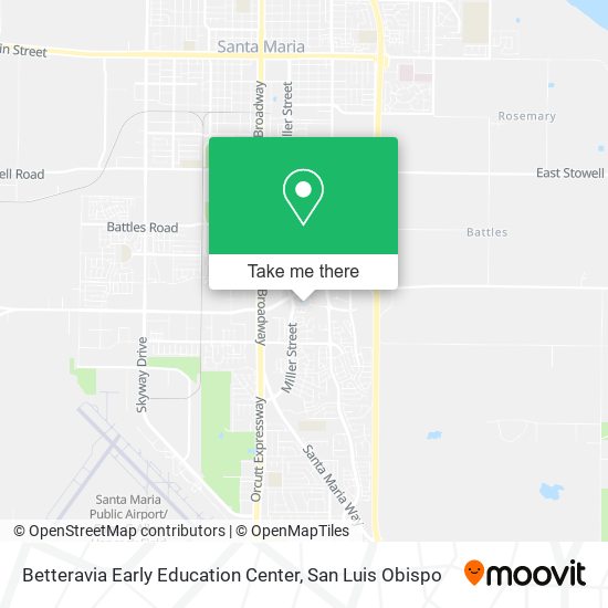 Mapa de Betteravia Early Education Center