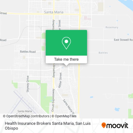 Health Insurance Brokers Santa Maria map