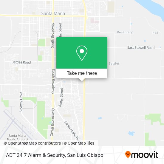 ADT 24 7 Alarm & Security map