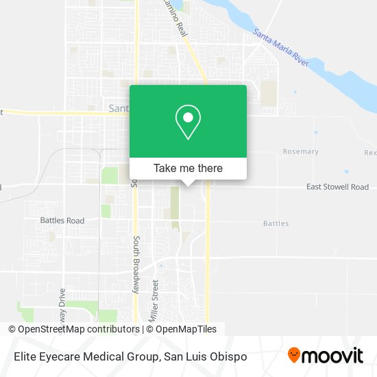 Mapa de Elite Eyecare Medical Group