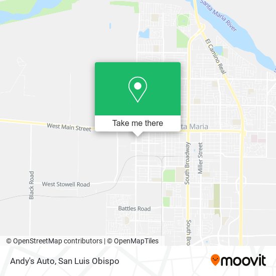 Andy's Auto map