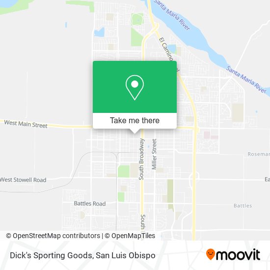Mapa de Dick's Sporting Goods