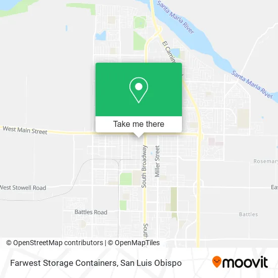 Farwest Storage Containers map