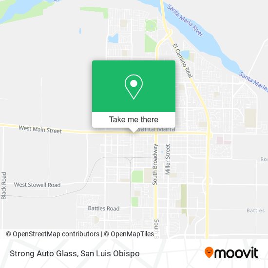 Strong Auto Glass map