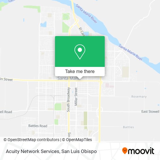 Mapa de Acuity Network Services