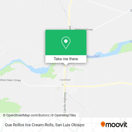 Mapa de Que Rollos Ice Cream Rolls