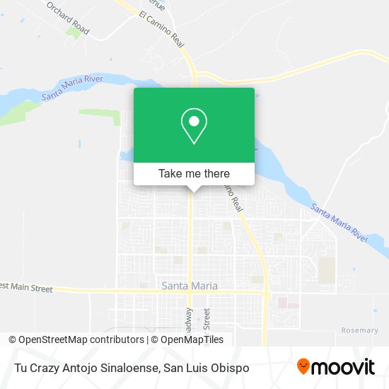 Tu Crazy Antojo Sinaloense map