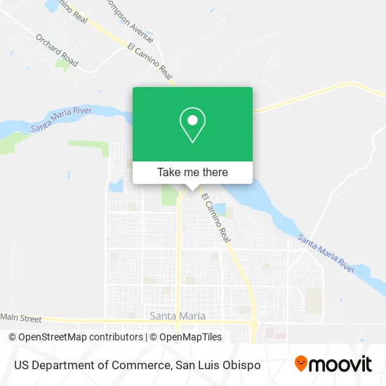 US Department of Commerce map
