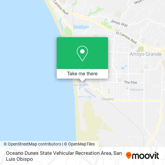 Oceano Dunes State Vehicular Recreation Area map