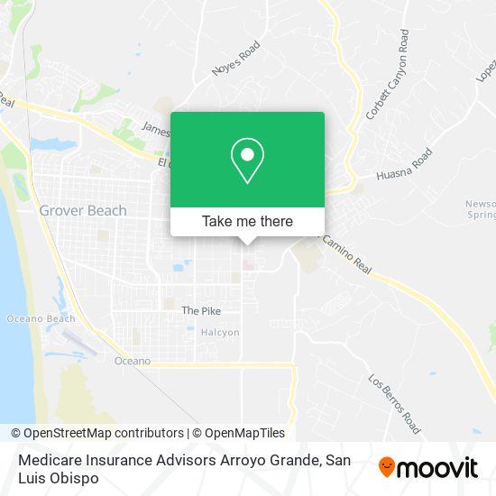 Mapa de Medicare Insurance Advisors Arroyo Grande