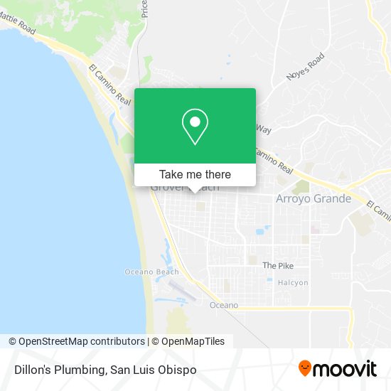 Dillon's Plumbing map