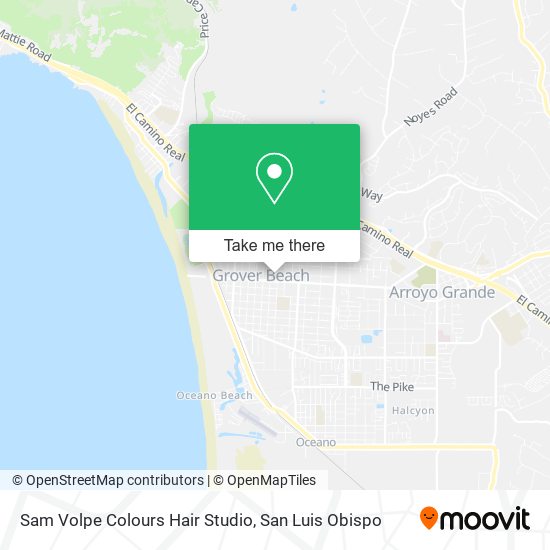 Sam Volpe Colours Hair Studio map