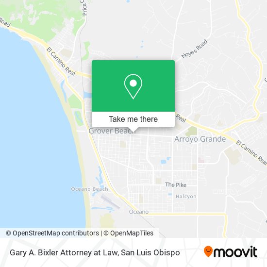 Gary A. Bixler Attorney at Law map