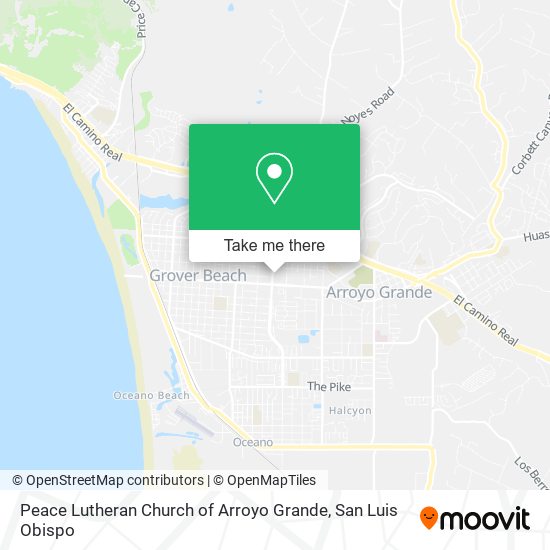 Mapa de Peace Lutheran Church of Arroyo Grande