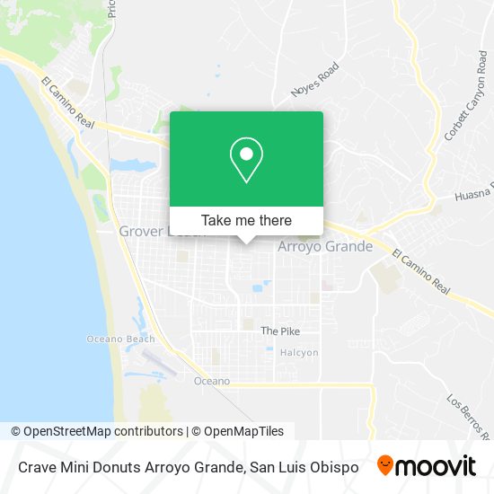 Crave Mini Donuts Arroyo Grande map